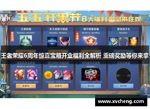 王者荣耀6周年惊喜宝箱开盒福利全解析 重磅奖励等你来拿